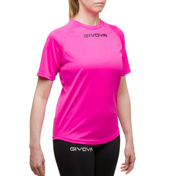 T-shirt sportiva fucsia da donna Givova One, Abbigliamento Sport, SKU a712000158, Immagine 0